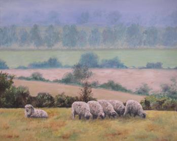 Sheep in the Fog
